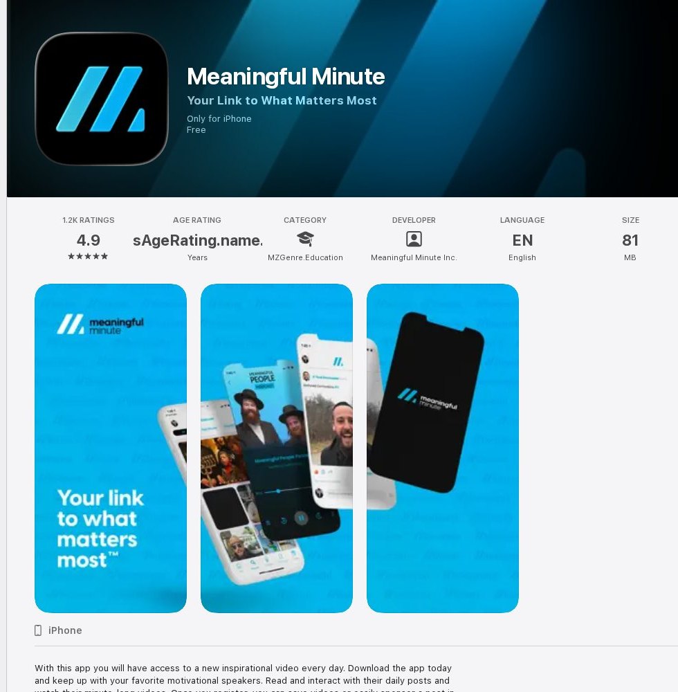 Meaningful Minute case study