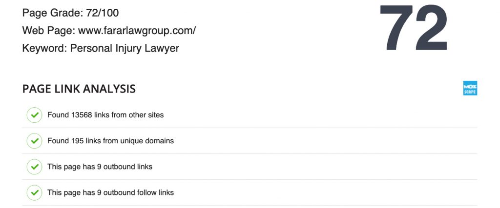 lawyer seo on page audit